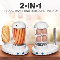 Clatronic HDM 3420 EK Hot dog steamer 350 W Wit - thumbnail