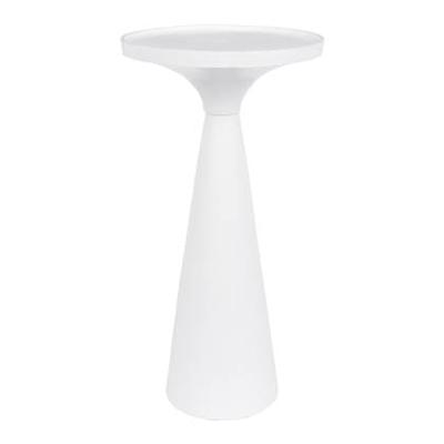 Zuiver Ronde Bijzettafel 'Floss' 28cm, kleur Wit