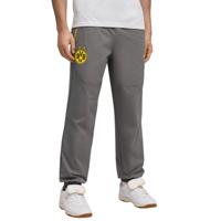 PUMA Borussia Dortmund Pumatech Trainingsbroek Woven 2025-2026 Donkergrijs Geel - thumbnail