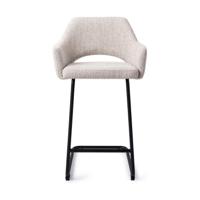 Jesper Home Barkruk 'Yanai' Arch Black, kleur Pigeon (zithoogte 66cm) - thumbnail