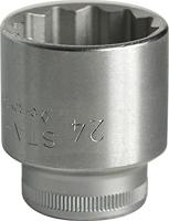 Stahlwille 45 24 02010024 Dop (zeskant) Dopsleutelinzetstuk 24 mm 3/8 (10 mm) - thumbnail