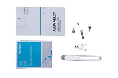 ASSA ABLOY DCG120 Haakarm | voor montage aan niet-scharnierzijde van DCG461..DCG464 | kleur zilver EV1. - 10027511