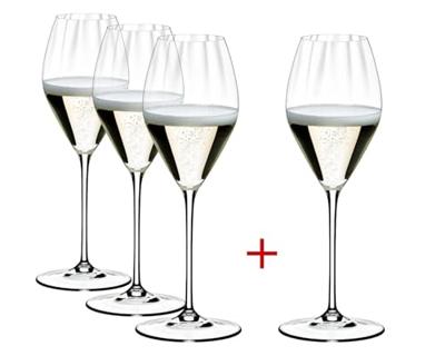 Riedel Wijnglazenset - Champagneglazen - Flutes - Performance - 380 ml - 4 Stuks