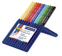 Kleurpotloden Staedtler Ergosoft driekantig 12stuks assorti - thumbnail
