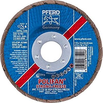 PFERD TOOLS 67789015 PFC 115 CO-FREEZE 36 SGP STRONG INOX Lamellenschijf Diameter 115 mm Boordiameter 22.23 mm Legering op kobaltbasis, Legering op PFERD TOOLS 67789015 PFC 115 CO-FREEZE 36 SGP STRONG INOX Lamellenschijf Diameter 115 mm Boordiameter 22.23 mm Legering op kobaltbasis, Legering op