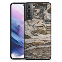 Samsung Galaxy S21 Plus Marmeren Print Telefoonhoesje Steen - thumbnail