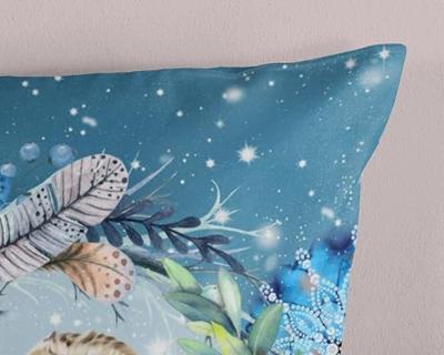 HIP Dekbedovertrek "mandala&apos;s en een uil" - Multi - (200x200/220 cm) - Katoen Satijn