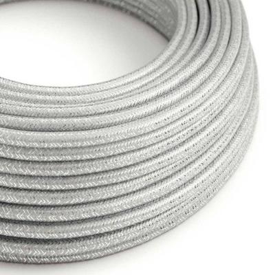 Strijkijzersnoer Zilver (glitter) - viscose | 10cm | Creative-Cables | Creative-Cables | Creative-Cables | Creative-Cables | Creative-Cables | | |