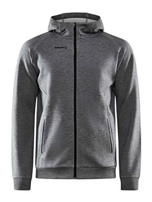 Craft 1910620 Core Soul Full Zip Hood Men - Dark Grey Melange - XXL