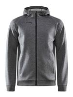 Craft 1910620 Core Soul Full Zip Hood Men - Dark Grey Melange - XXL - thumbnail