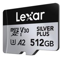 Lexar MicroSDXC Silver Plus UHS-1 512GB V30 R205/W150MB/s - thumbnail