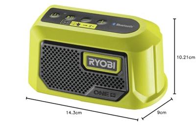 Ryobi 18 V ONE+ Battery Bluetooth Box Mini luidspreker
