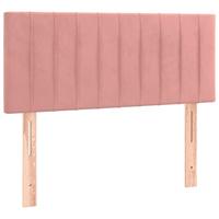 Boxspring met matras fluweel roze 120x190 cm - thumbnail