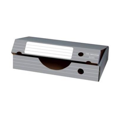 Elba archiefdoos liggend, ft 45 x 34 x 8,8 cm, grijs en wit Elba archiefdoos liggend, ft 45 x 34 x 8,8 cm, grijs en wit