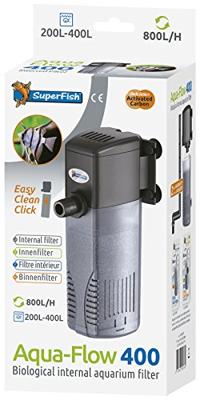 Superfish Aquaflow 400 Intern Aquariumfilter 800 L/H - Compact en Regelbaar - thumbnail