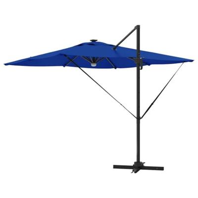 VidaXL Roma parasol blauw 286 x 284 x 270 cm aluminium en polyester