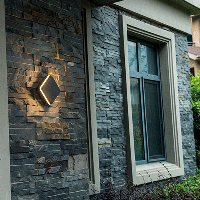 Buitenlamp met Lichtbron - Wandarmatuur - 1200lm 2700K - Grijs - thumbnail