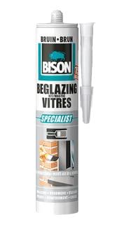 Bison Beglazingskit Bruin Crt 290Ml*12 Nlfr - 1491525 - 1491525