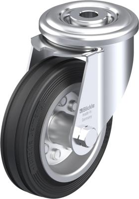 Blickle LER-VE 100R Zwenkwiel Wieldiameter: 100 mm Draagvermogen (max.): 70 kg 1 stuk(s)