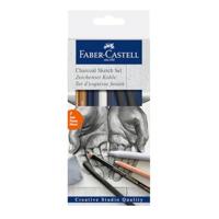 Faber Castell fc-114002 houtskoolset faber-castell 7-delig - thumbnail