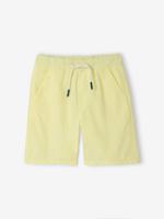 Elastische bermuda voor jongens pastelgeel - thumbnail