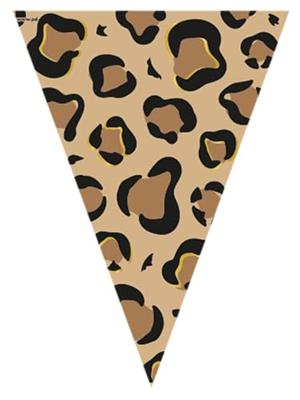 Luipaardprint Vlaggenlijn (10m)