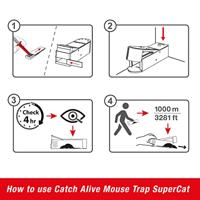 Swissinno SuperCat Mousehouse Niet dodelijke val Functies: Lokstof 1 stuk(s) - thumbnail