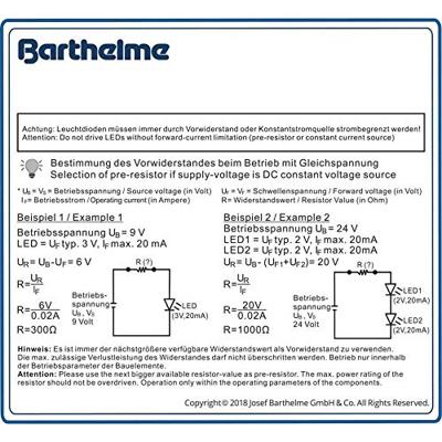 Barthelme LED-assortiment Koud-wit Rond 5 mm 14000 mcd 35 ° 20 mA 3 V Barthelme LED-assortiment Koud-wit Rond 5 mm 14000 mcd 35 ° 20 mA 3 V