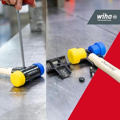 Wiha Kunststof hamer Safety | middelzacht/hard | met hickorysteel | rond-slagkop | 30 mm - 26653 - 26653