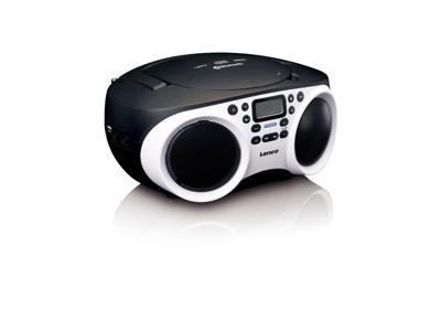 Lenco SDC-501 Draagbare cd-speler Zwart, Wit Lenco SDC-501 Draagbare cd-speler Zwart, Wit