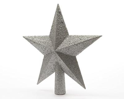 Piek Glitter Ster Kunststof 19cm Zilver