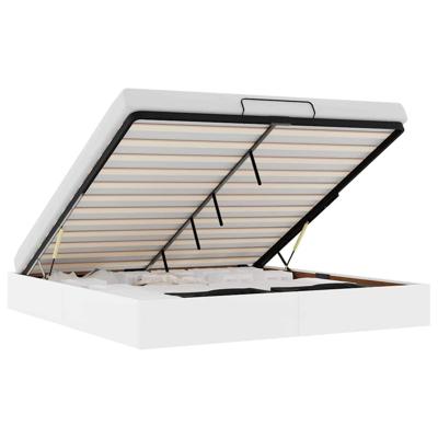 Bedframe zonder matras 200x200 cm kunstleer wit - thumbnail