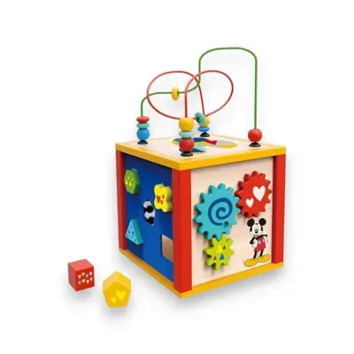 Disney Mickey Mouse Activiteitencubus Hout - 20,7 cm
