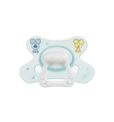 Difrax fopspeen Natural Woezel & Pip 6m+ siliconen Difrax fopspeen Natural Woezel & Pip 6m+ siliconen