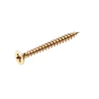 Eurofix spaanplaatschroef geel verzinkt 5,0x80 mm 100 stuks - thumbnail