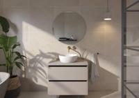 Ben Lavion 2-gats inbouw wastafelkraan afdekset geborsteld messing pvd - thumbnail