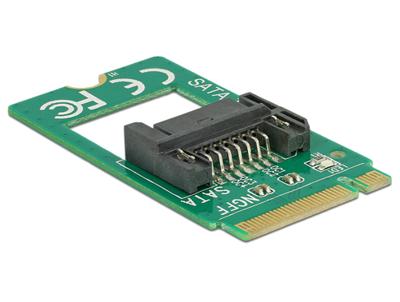 Delock Adapter Serieel [1x M.2 - 1x SATA] Groen