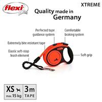 flexi Rollijn Xtreme Tape Leash, zwart-rood, Maat: XS 3m - thumbnail