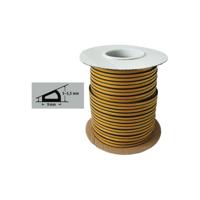 Fix-o-moll Tochtband - d profiel - 100m x 9 mm - 3-5.5mm - zwart - thumbnail