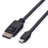 ROLINE DisplayPort kabel, DP M - Mini DP M, zwart, 5 m - thumbnail