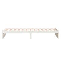 Bedframe massief hout wit 90x200 cm - thumbnail