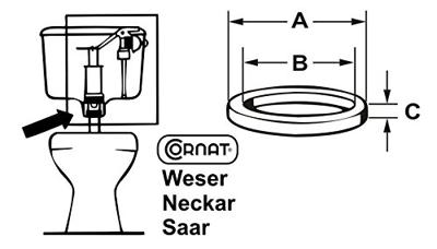 Cornat Gummi Membraan Voor Afloop 60X23 - TEC380424 Cornat Gummi Membraan Voor Afloop 60X23 - TEC380424
