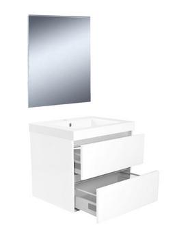 Badkamermeubel Wiesbaden Vision 80x46 Wit (2 laden) Badkamermeubel Wiesbaden Vision 80x46 Wit (2 laden)