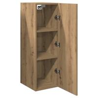 Tv-meubelen 2 st 30,5x30x90 cm bewerkt hout artisanaal eiken - thumbnail