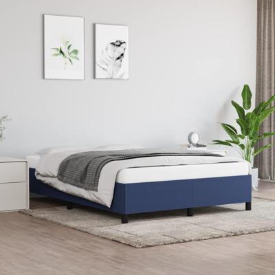 Bedframe zonder matras stof blauw 140x190 cm