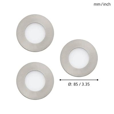 Eglo SpotsZigbee Fueva-Z set van 3 RVS - 900111