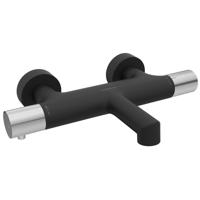 Badkraan Opbouw Sapho Solaris Mat Zwart/Chroom - thumbnail