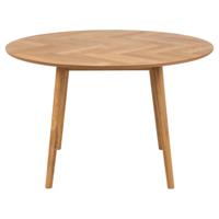 Bendt Ronde Eettafel 'Ebbe' Visgraat, 120cm - thumbnail