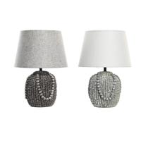 Bureaulamp DKD Home Decor Zwart Stof Polyester Groen Keramiek 220 V 50 W (24 x 24 x 34 cm) (2 Stuks) - thumbnail