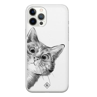 iPhone 12 Pro Max siliconen hoesje - Peekaboo